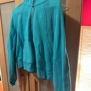 lululemon athletica Blue Women's Scuba hoodie half zip